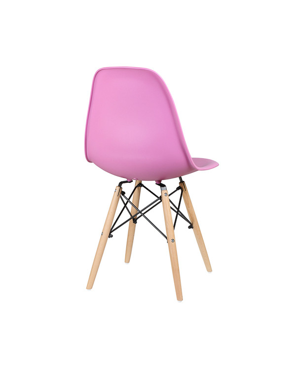Стул обеденный EAMES DSW WX-503, пластик розовый